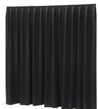 Pendrillon de scène noir L : 6m x H : 6m