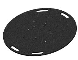 Embase lourde noire 60Kg - 80 cm de diamètre ASD - EML 259N